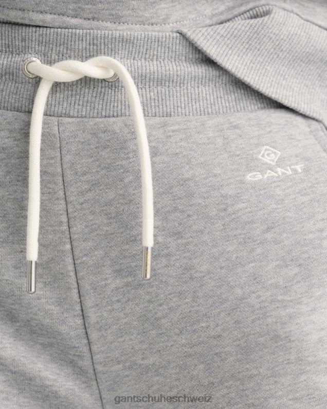 Frauen Jogginghose mit Logo 0LP6X731 GANT graue Melange