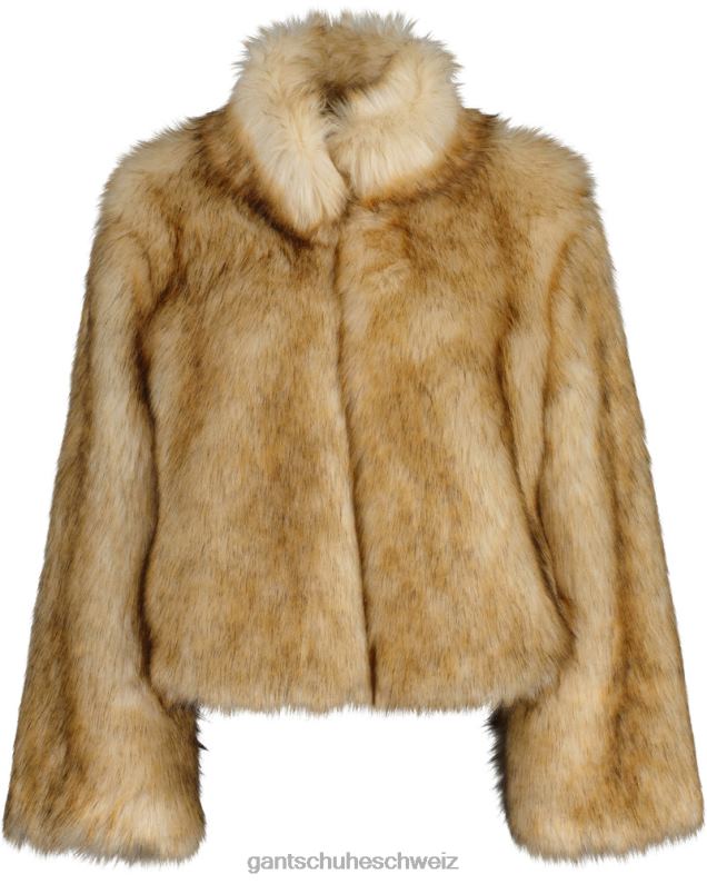 Frauen Kurze Jacke aus Kunstfell 0LP6X750 GANT Leinen
