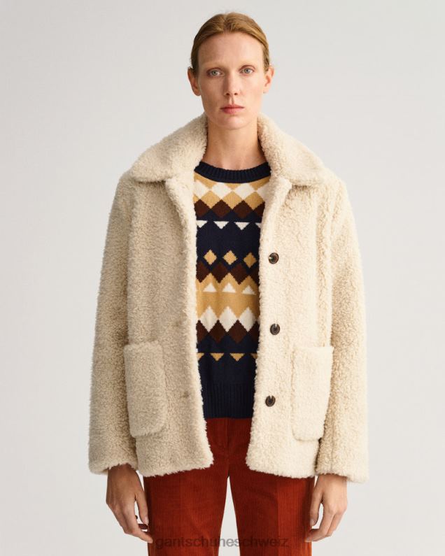 Frauen Teddyjacke 0LP6X752 GANT Kitt