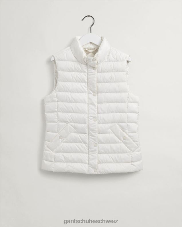 Frauen leichte Daunenweste 0LP6X756 GANT Creme