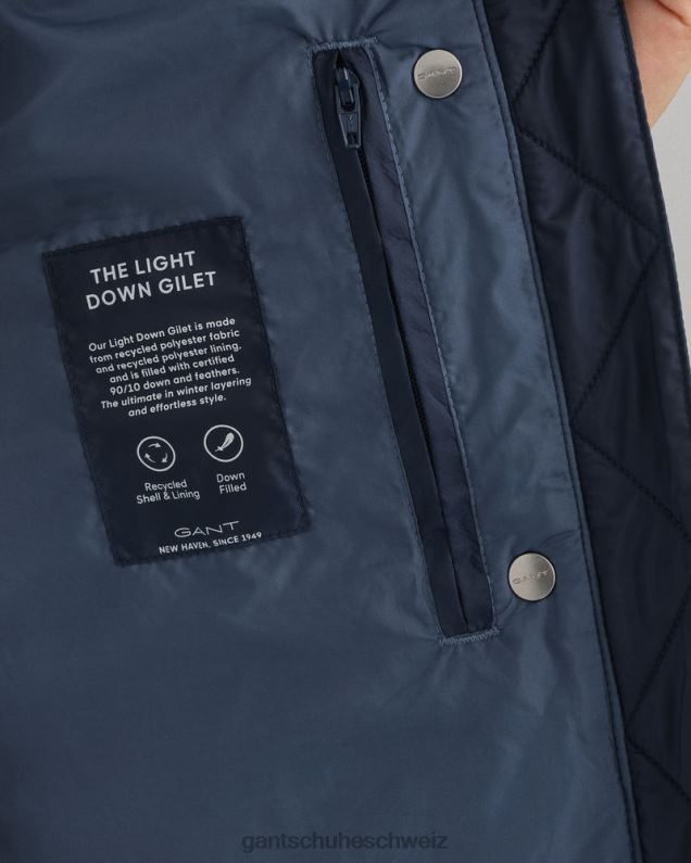 Frauen leichte Daunenweste 0LP6X759 GANT Abendblau