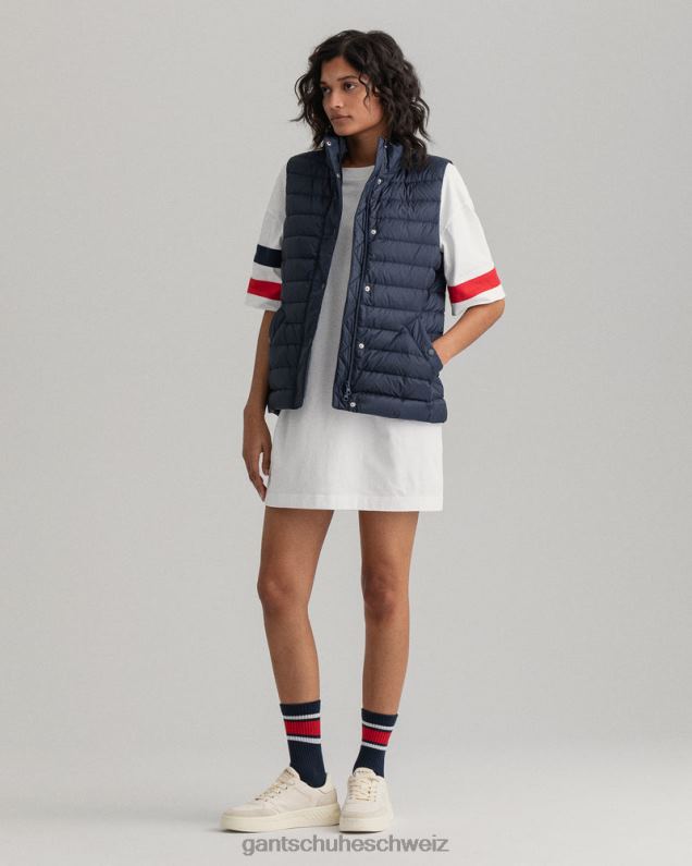 Frauen leichte Daunenweste 0LP6X759 GANT Abendblau