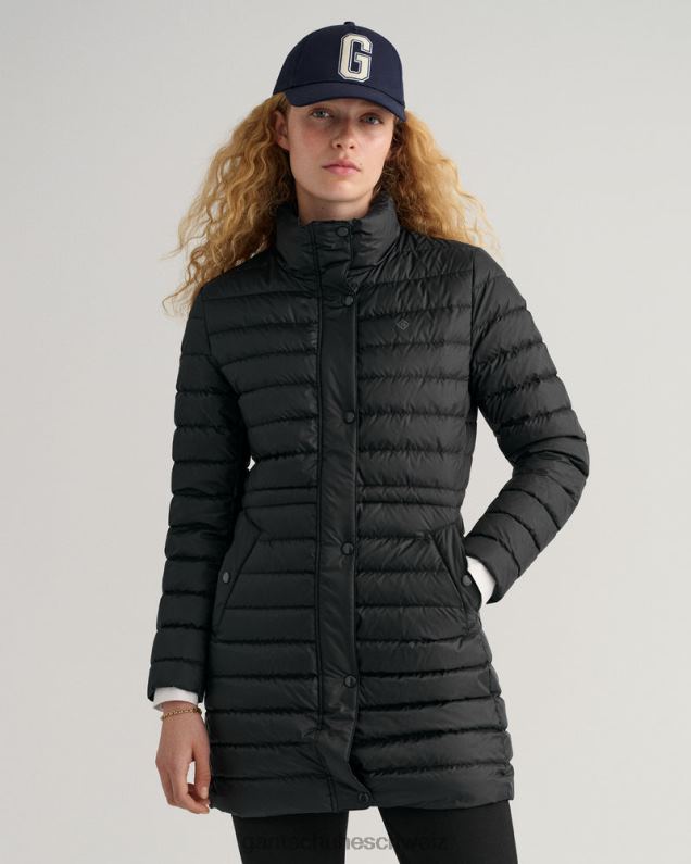 Frauen leichter Daunenmantel 0LP6X761 GANT Schwarz