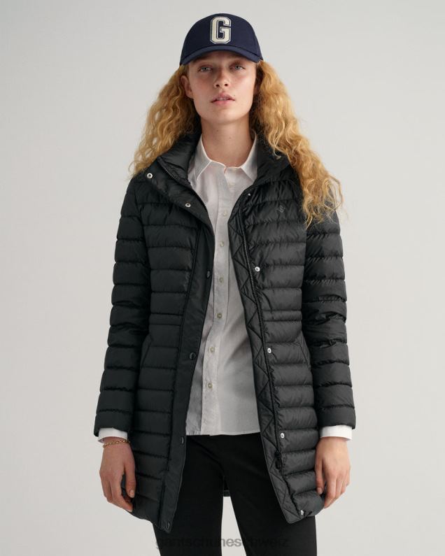 Frauen leichter Daunenmantel 0LP6X761 GANT Schwarz