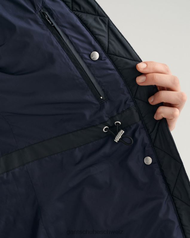 Frauen leichter Daunenmantel 0LP6X761 GANT Schwarz