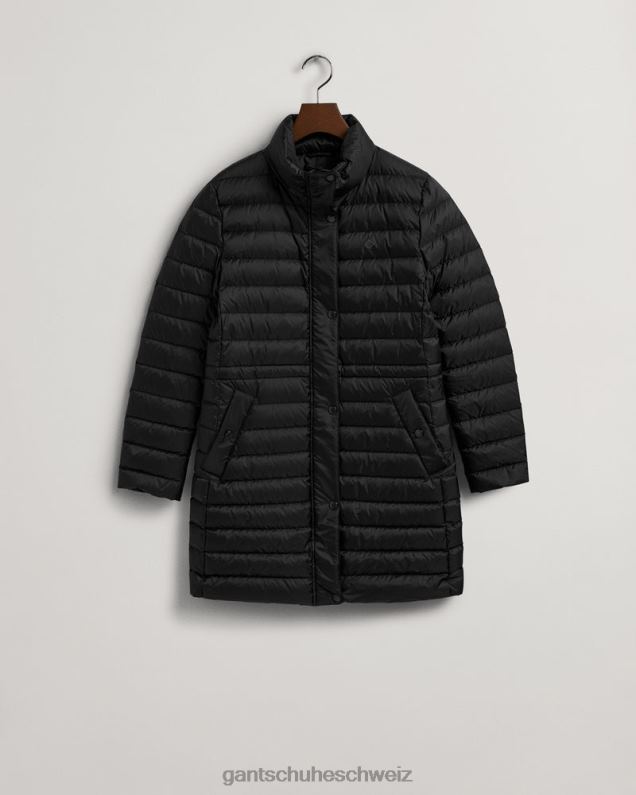 Frauen leichter Daunenmantel 0LP6X761 GANT Schwarz