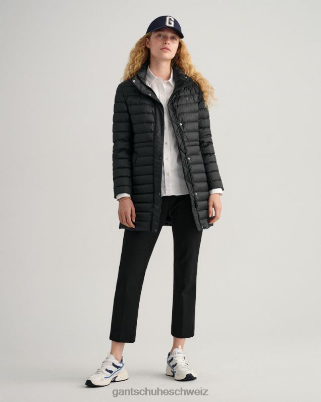 Frauen leichter Daunenmantel 0LP6X761 GANT Schwarz