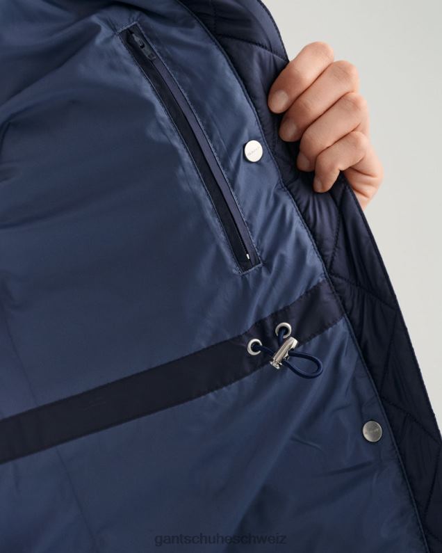 Frauen leichter Daunenmantel 0LP6X762 GANT Abendblau