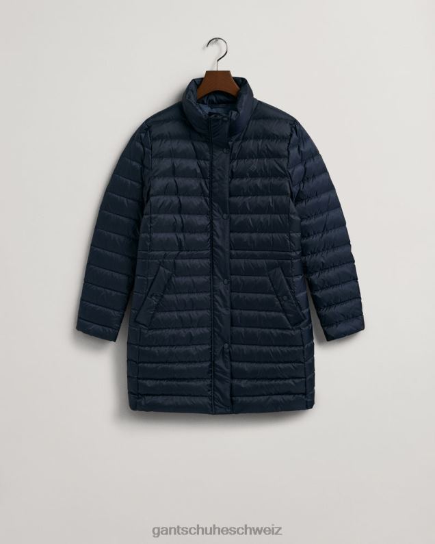 Frauen leichter Daunenmantel 0LP6X762 GANT Abendblau