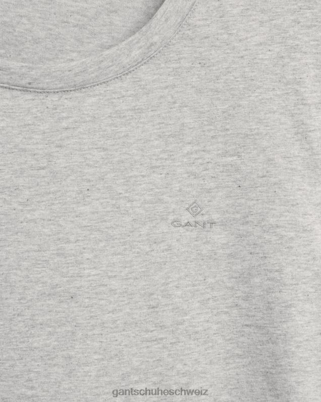 Frauen Original-T-Shirt 0LP6X611 GANT hellgrau meliert