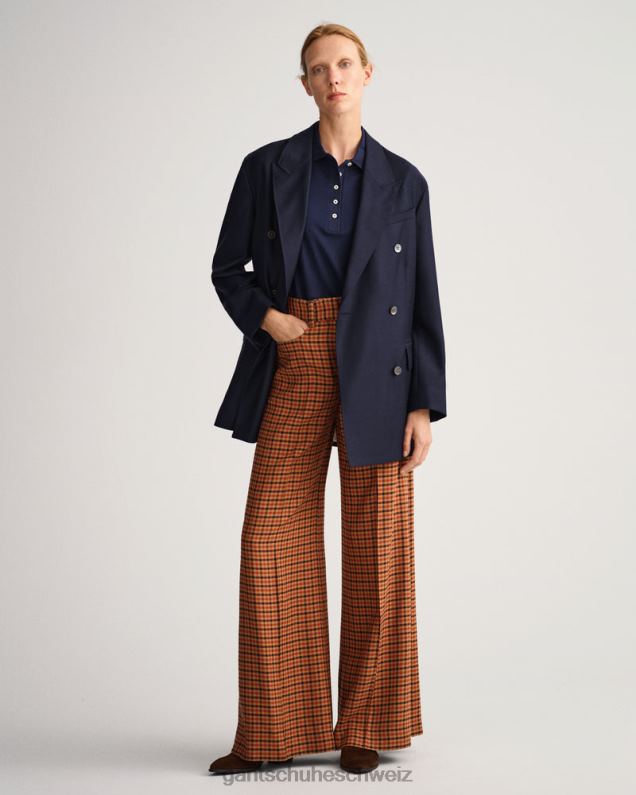 Frauen Piqué-Poloshirt mit Detailkragen 0LP6X602 GANT Abendblau