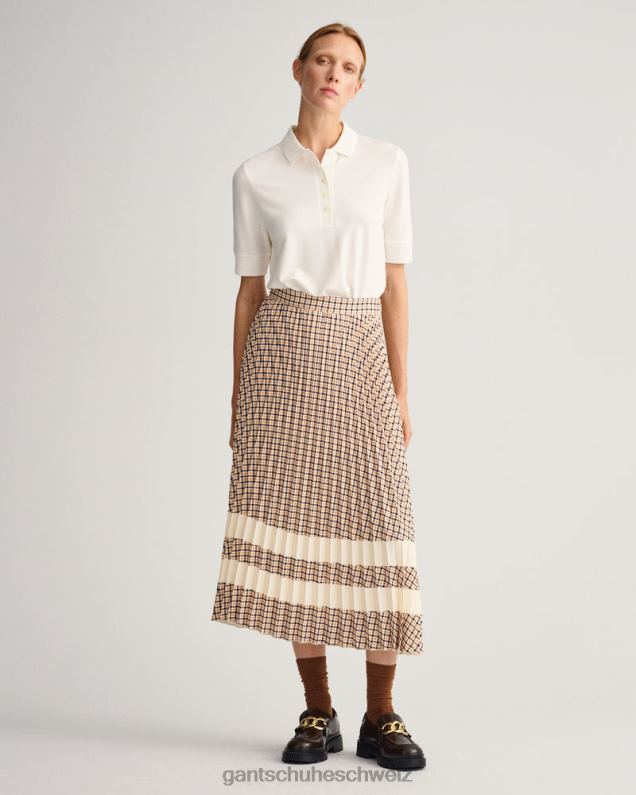 Frauen Piqué-Poloshirt mit Detailkragen 0LP6X605 GANT Eierschale