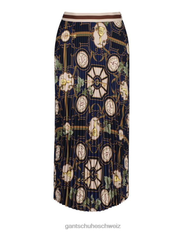 Frauen Amerikanischer Luxus-Faltenrock 0LP6X649 GANT Abendblau