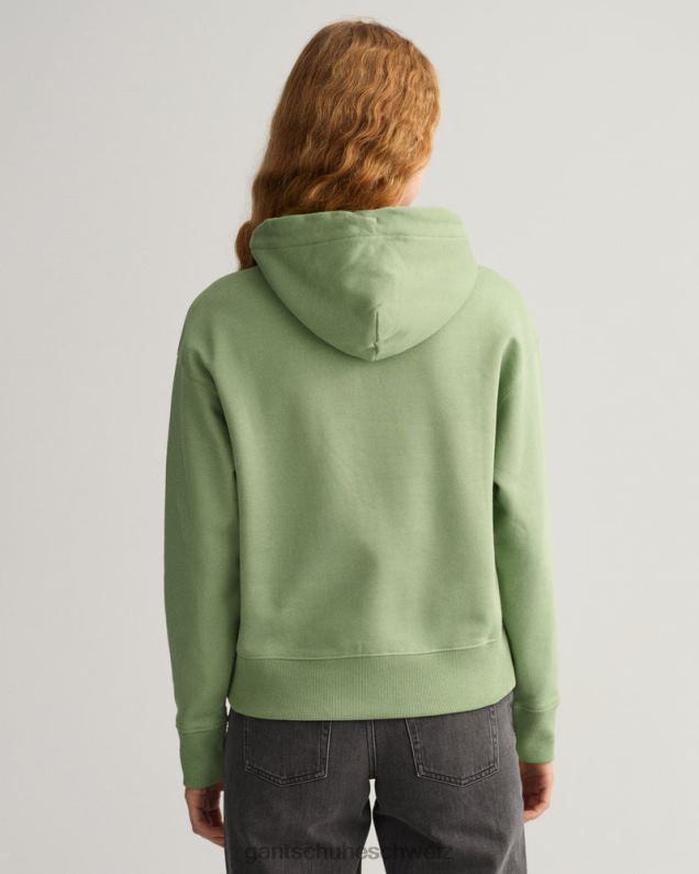 Frauen Icon G Essential Kapuzenpullover 0LP6X716 GANT Eukalyptusgrün