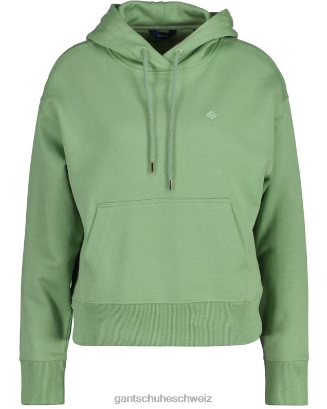 Frauen Icon G Essential Kapuzenpullover 0LP6X716 GANT Eukalyptusgrün