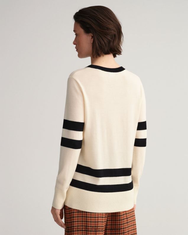 Frauen College-Pullover mit Rundhalsausschnitt 0LP6X672 GANT Leinen