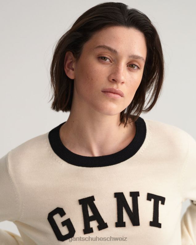 Frauen College-Pullover mit Rundhalsausschnitt 0LP6X672 GANT Leinen