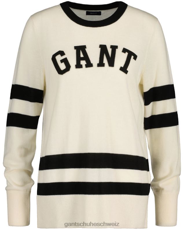 Frauen College-Pullover mit Rundhalsausschnitt 0LP6X672 GANT Leinen