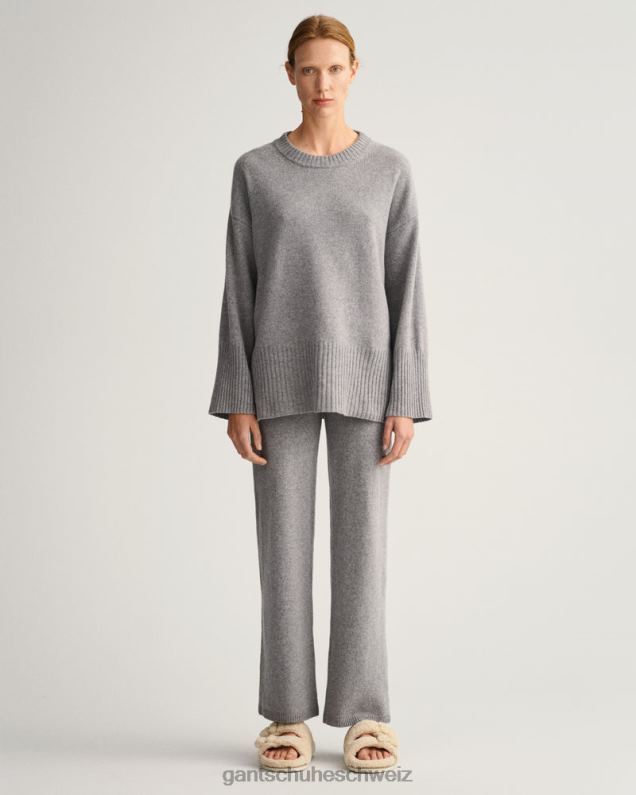 Frauen Lounge-Hosen 0LP6X678 GANT graue Melange