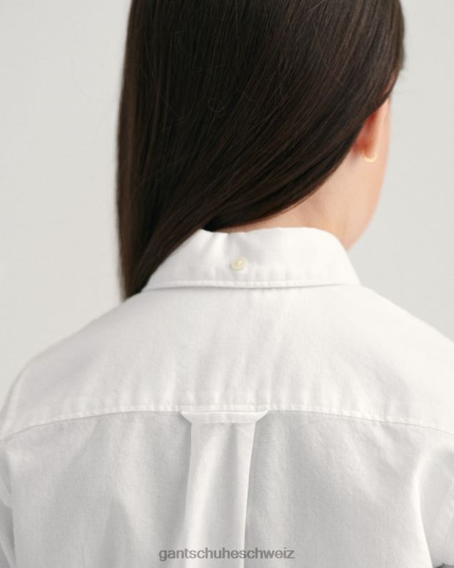 Jugend Archiv-Oxford-Hemd für Kinder 0LP6X838 GANT Weiß