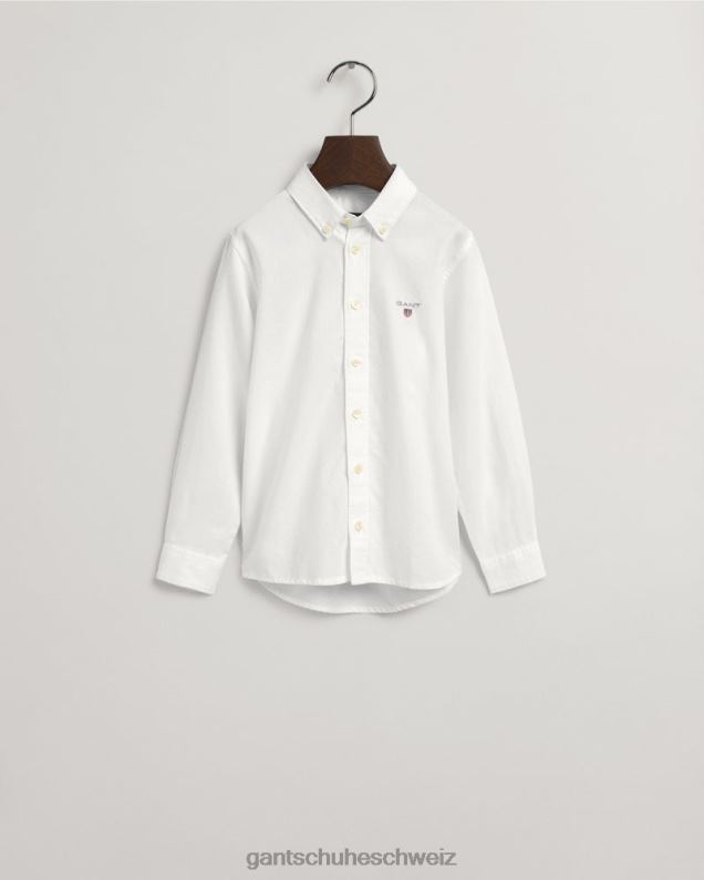 Jugend Archiv-Oxford-Hemd für Kinder 0LP6X838 GANT Weiß