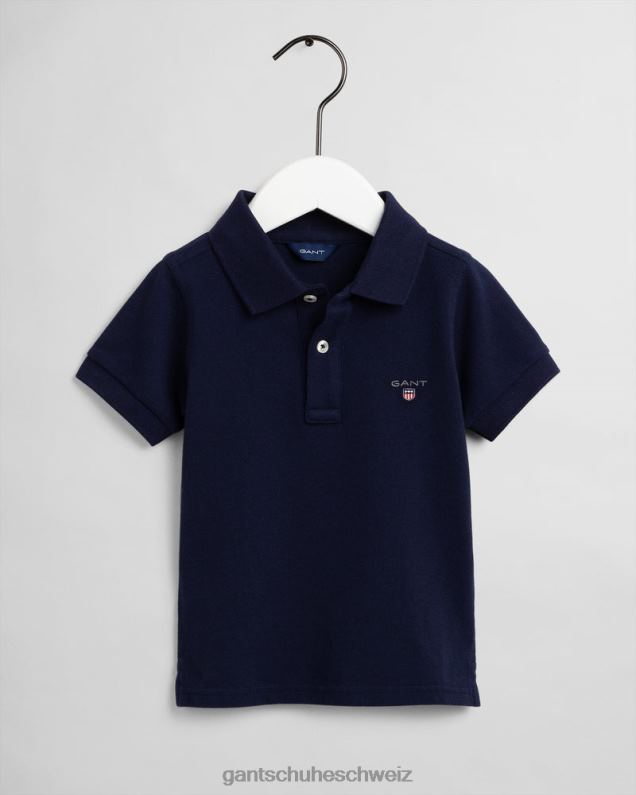 Jugend Originales Piqué-Poloshirt für Kinder 0LP6X819 GANT Abendblau