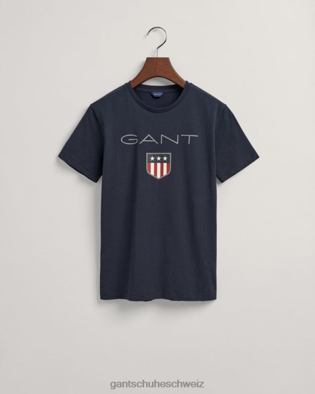 Jugend Schild-T-Shirt für Teenager 0LP6X802 GANT Abendblau