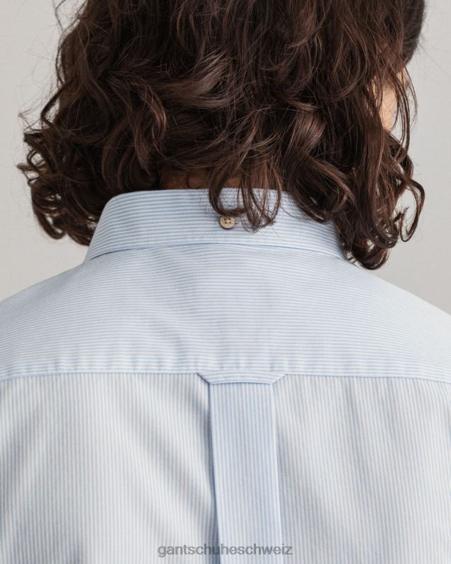 Männer Banker-Breitstoffhemd mit normaler Passform 0LP6X41 GANT Capriblau