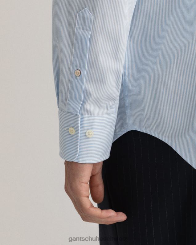 Männer Banker-Breitstoffhemd mit normaler Passform 0LP6X41 GANT Capriblau