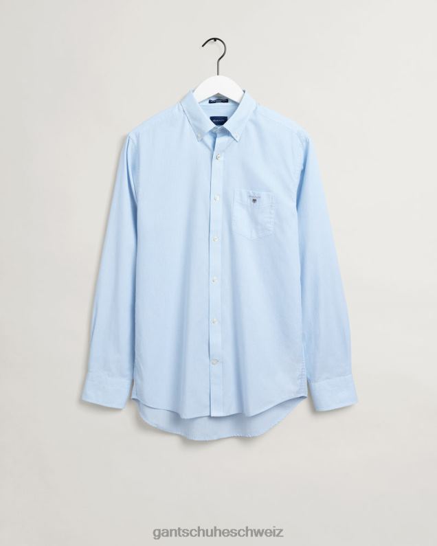 Männer Banker-Breitstoffhemd mit normaler Passform 0LP6X41 GANT Capriblau