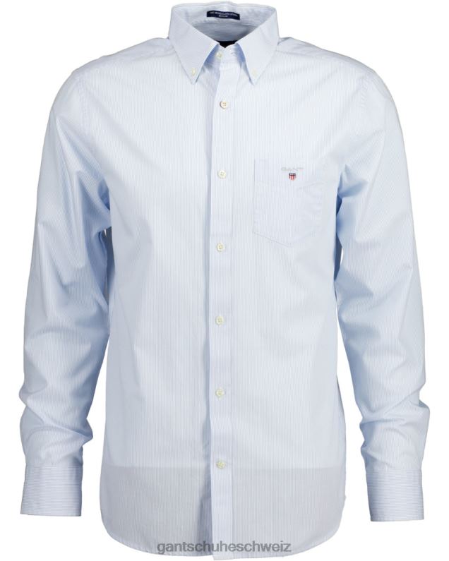 Männer Banker-Breitstoffhemd mit normaler Passform 0LP6X41 GANT Capriblau