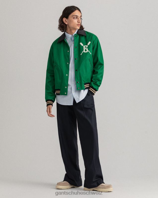 Männer Banker-Breitstoffhemd mit normaler Passform 0LP6X41 GANT Capriblau