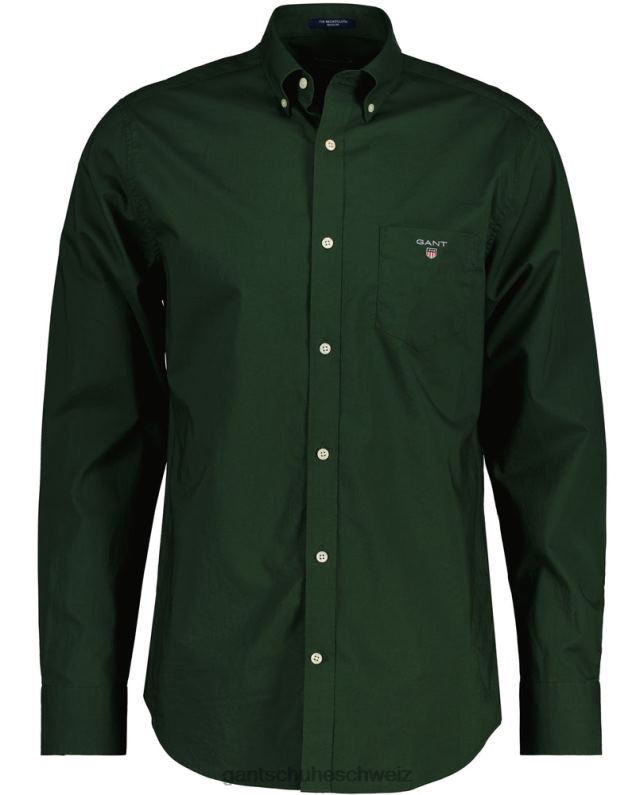 Männer Regular-Fit-Breitstoffhemd 0LP6X45 GANT Sturmgrün