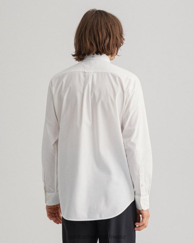 Männer Regular-Fit-Breitstoffhemd 0LP6X65 GANT Weiß