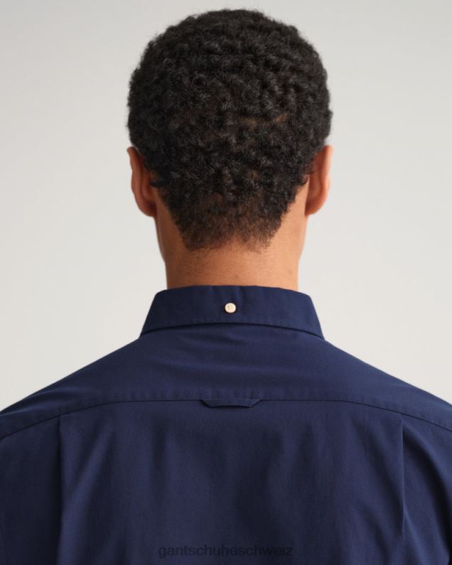 Männer Slim-Fit-Breitstoffhemd 0LP6X81 GANT Marine