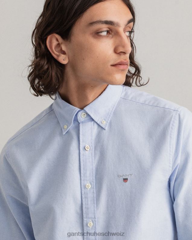 Männer Slim-Fit-Oxford-Hemd 0LP6X29 GANT Capriblau