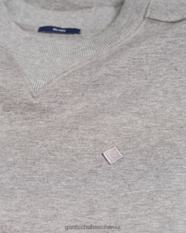 Männer Icon G Essential Sweatshirt mit Rundhalsausschnitt 0LP6X244 GANT graue Melange