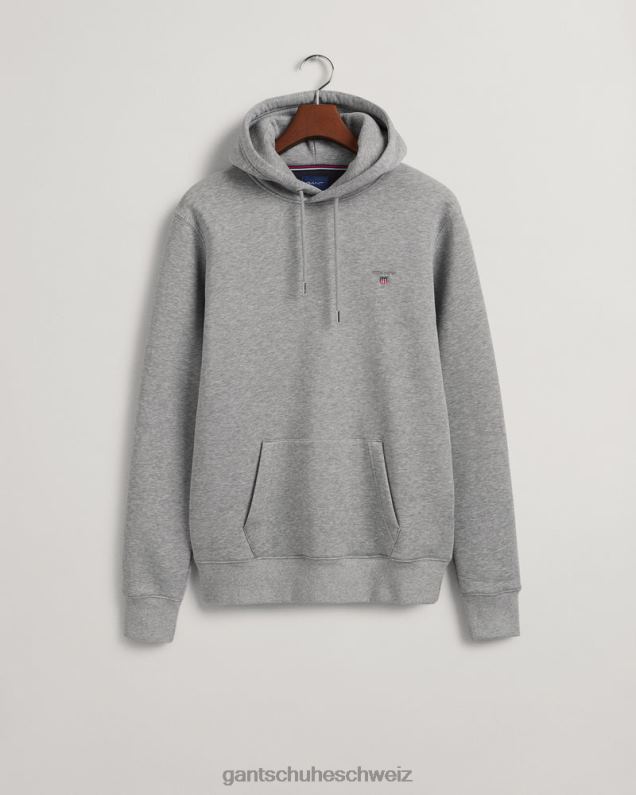 Männer Originaler Sweat-Hoodie 0LP6X286 GANT graue Melange
