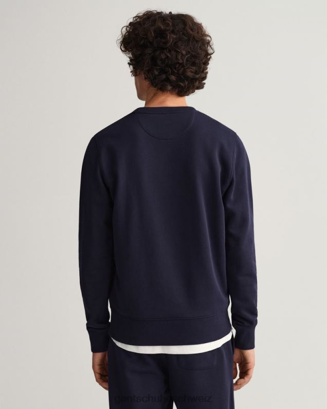 Männer Originelles Sweatshirt mit Rundhalsausschnitt 0LP6X288 GANT Abendblau