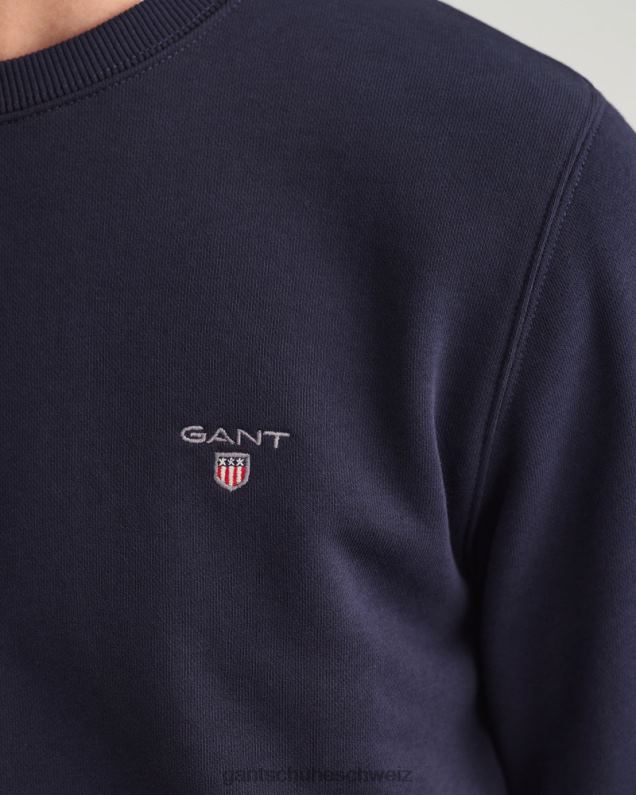 Männer Originelles Sweatshirt mit Rundhalsausschnitt 0LP6X288 GANT Abendblau