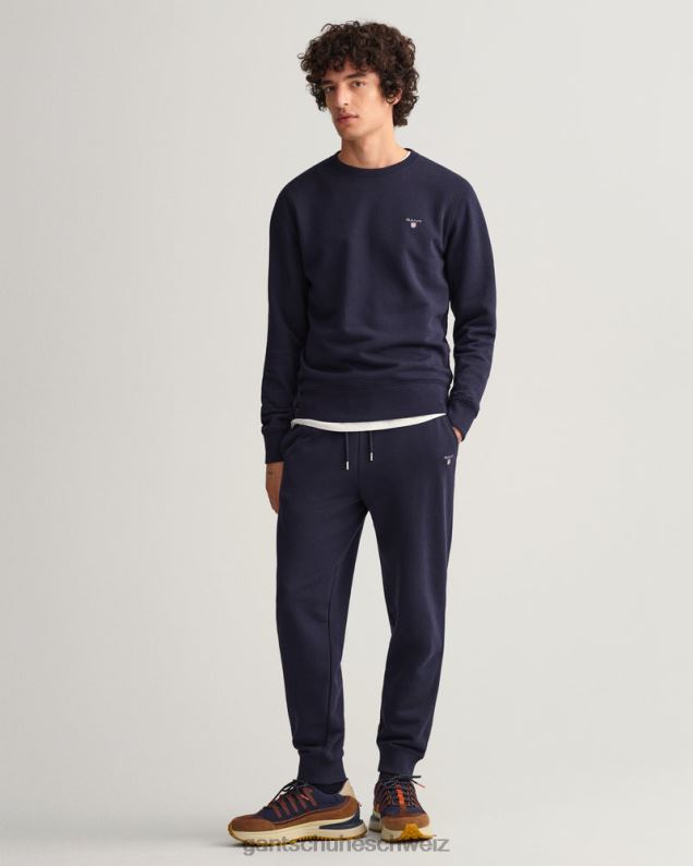 Männer Originelles Sweatshirt mit Rundhalsausschnitt 0LP6X288 GANT Abendblau