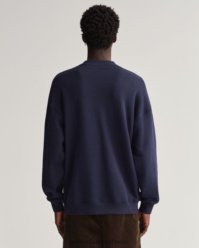 Männer Sweatshirt mit Rundhalsausschnitt und USA-Grafik 0LP6X227 GANT Abendblau