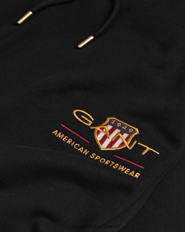 Männer Archiv-Schild-Jogginghose 0LP6X265 GANT Schwarz