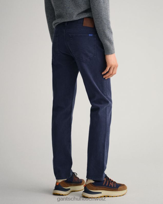 Männer Arley Jeans aus weichem Twill mit normaler Passform 0LP6X409 GANT Marine