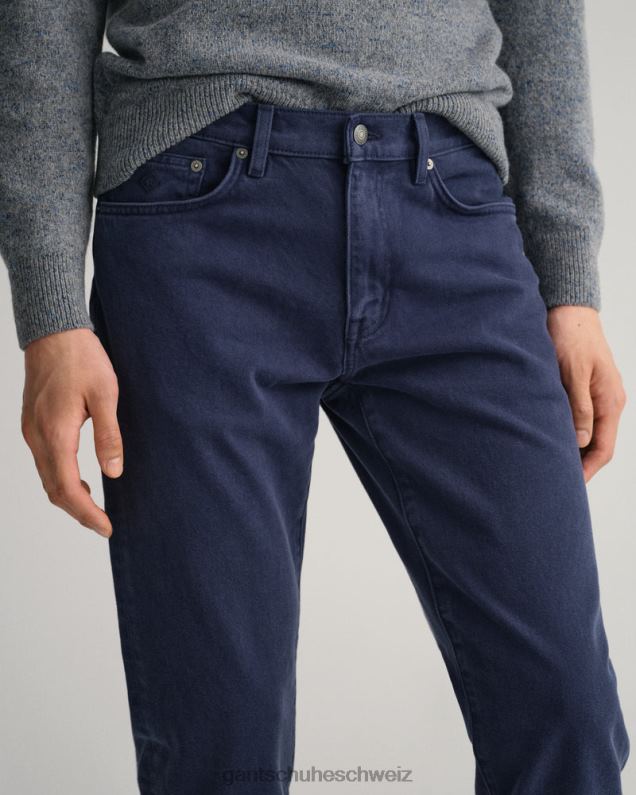 Männer Arley Jeans aus weichem Twill mit normaler Passform 0LP6X409 GANT Marine