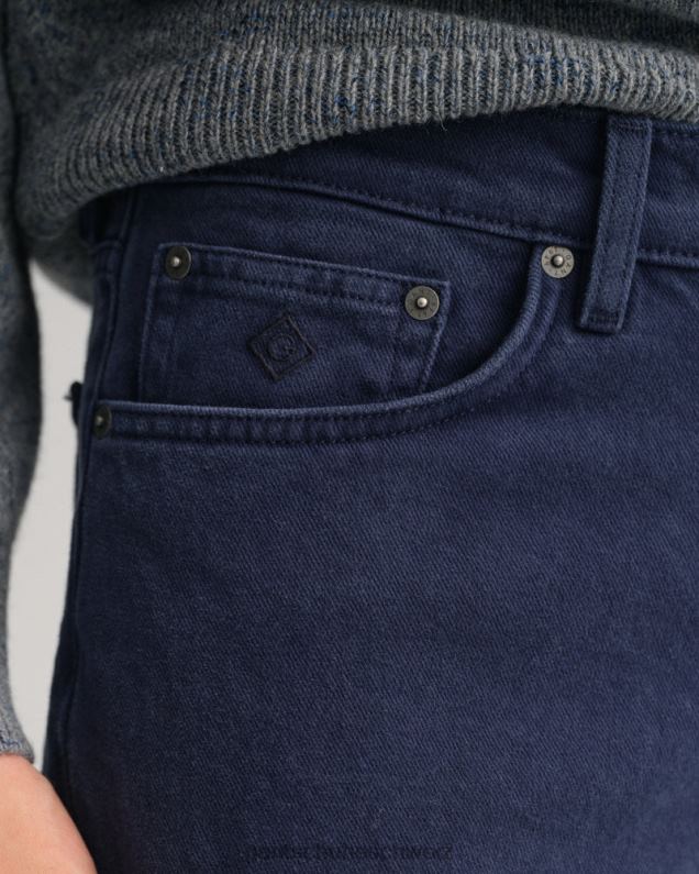 Männer Arley Jeans aus weichem Twill mit normaler Passform 0LP6X409 GANT Marine