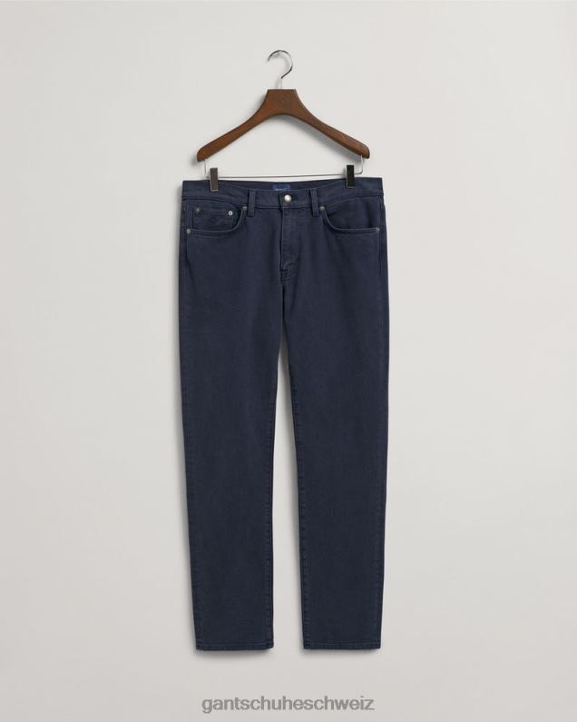 Männer Arley Jeans aus weichem Twill mit normaler Passform 0LP6X409 GANT Marine