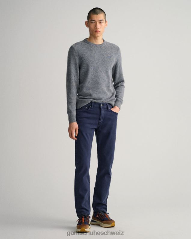 Männer Arley Jeans aus weichem Twill mit normaler Passform 0LP6X409 GANT Marine