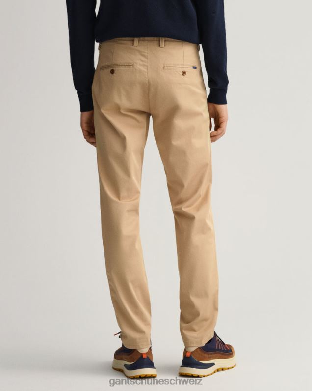 Männer Hallden Slim-Fit-Twill-Chinohose 0LP6X406 GANT dunkles Khaki