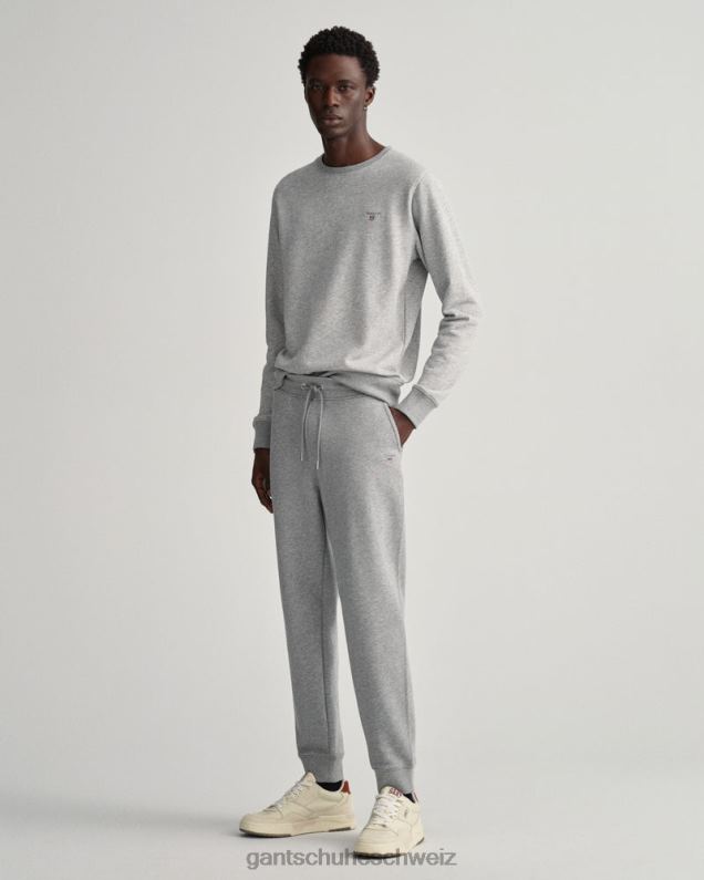 Männer Originale Jogginghose 0LP6X275 GANT graue Melange